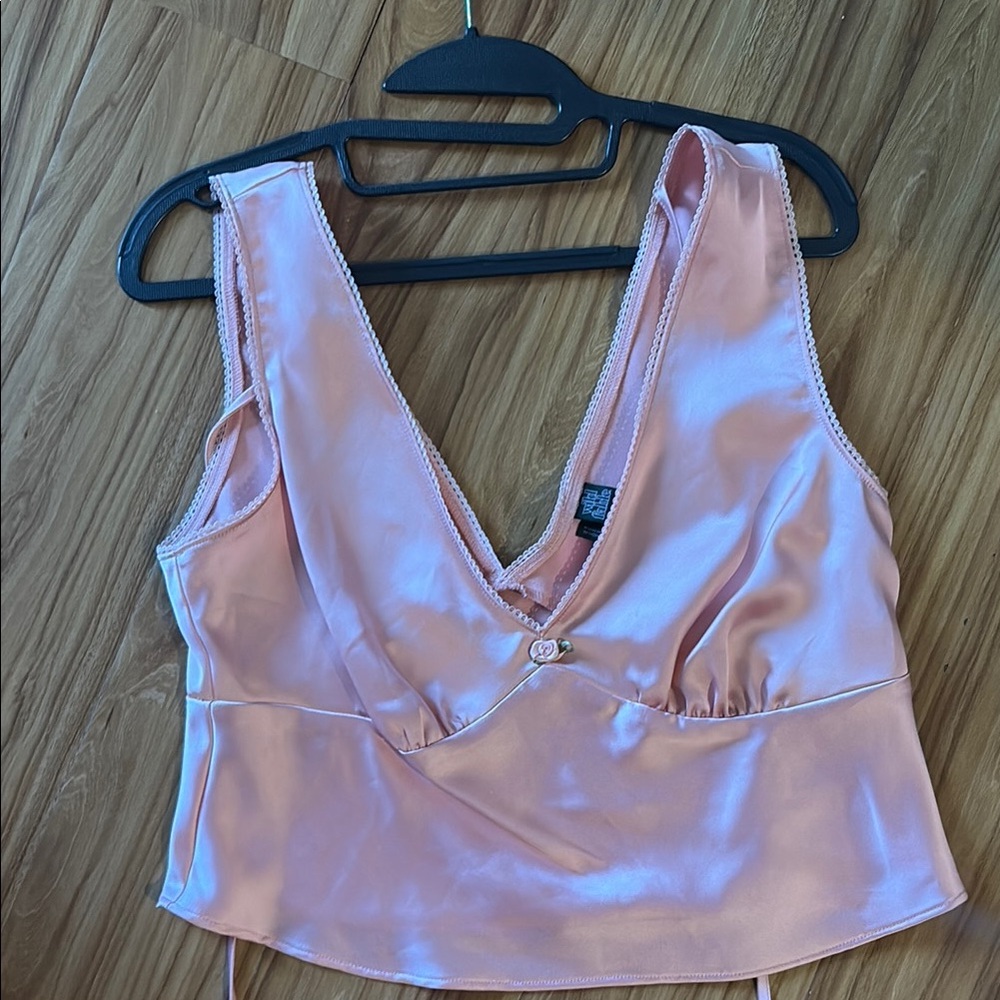 Wild Fable Pink Satin Blouse